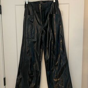 Free people faux patent leather pants